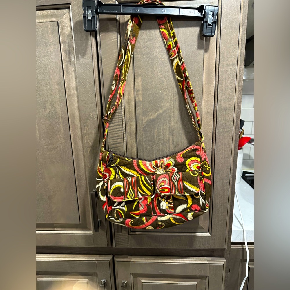 Vera Bradley Retired Puccini Print Quilted Crossbody Bag/Purse/H…